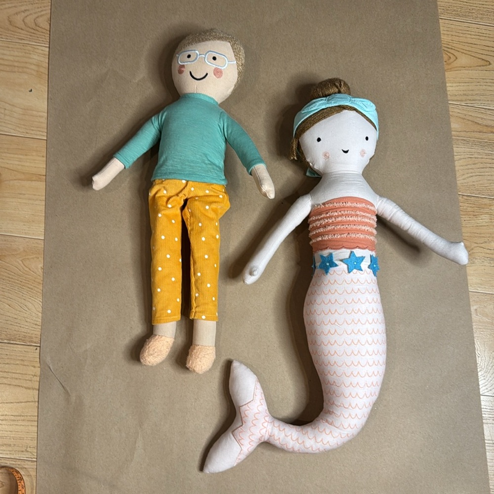 Cloth Dolls qty 2